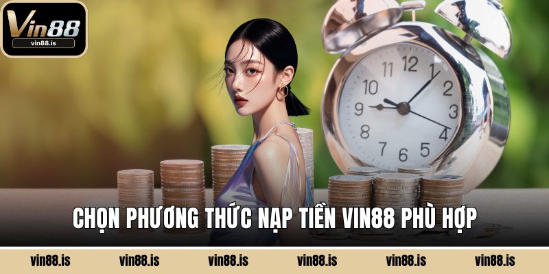 Nạp Tiền Vin88 - Cách Thức Đa Dạng, Hỗ Trợ 24/7 3 Chọn phương thức nạp tiền Vin88 phù hợp