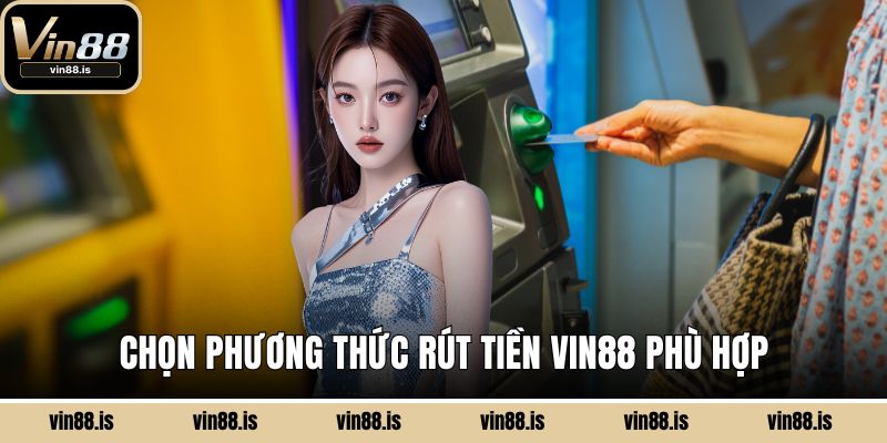 Rút Tiền Vin88 - Nhanh Gọn, An Toàn, Không Lo Trễ 2 Chọn phương thức rút tiền Vin88 phù hợp