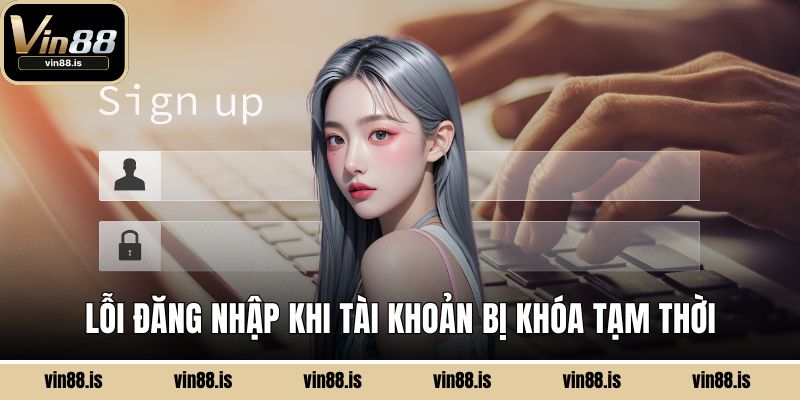 Lỗi đăng nhập khi tài khoản bị khóa tạm thời