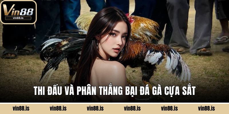 Đá Gà Cựa Sắt Vin88 -Trải Nghiệm Cá Cược Đỉnh Cao 3 Thi đấu và phân thắng bại đá gà cựa sắt